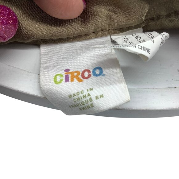 Circo Giraffe Plush Security Blanket Lovey  Bumblebee Embroidery 14" X 14" Satin - Picture 4 of 7